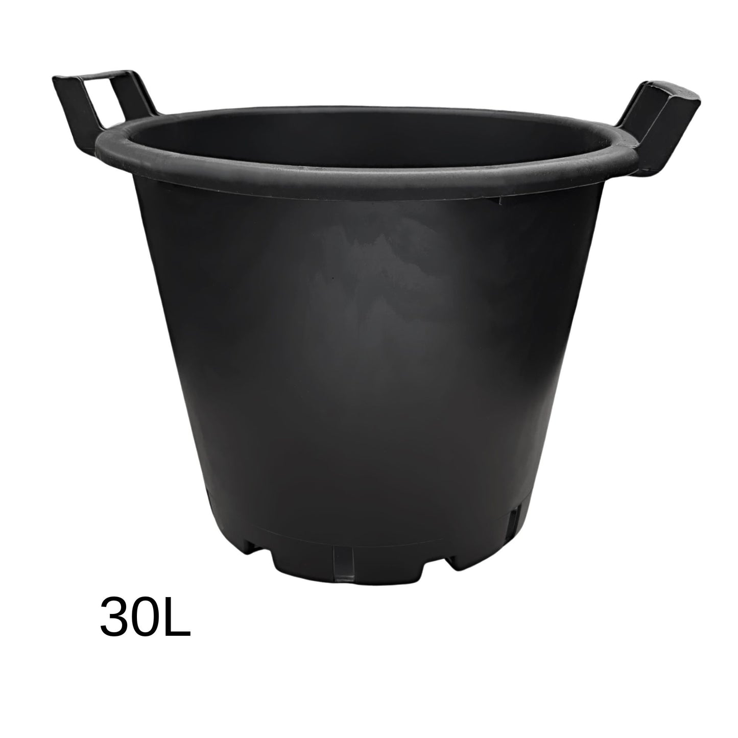 30L plastic plant pot with side handles – premium heavy-duty container for outdoor gardening and greenhouse use