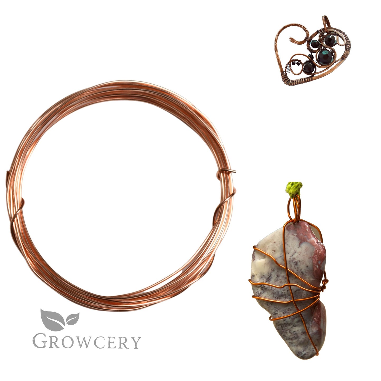 Copper wire used in electrical circuits, crafts, jewellery, and gardening projects
