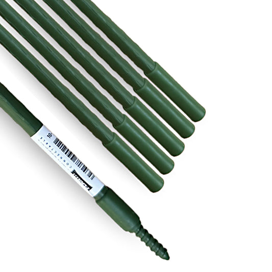 Pack of 50 green plant support sticks 60cm length for garden plants