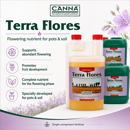 CANNA Terra Flores Flowering Nutrient for Pots & Soil