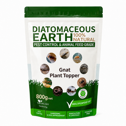 Gnat Plant Topper - Diatomaceous Earth for Indoor Plants