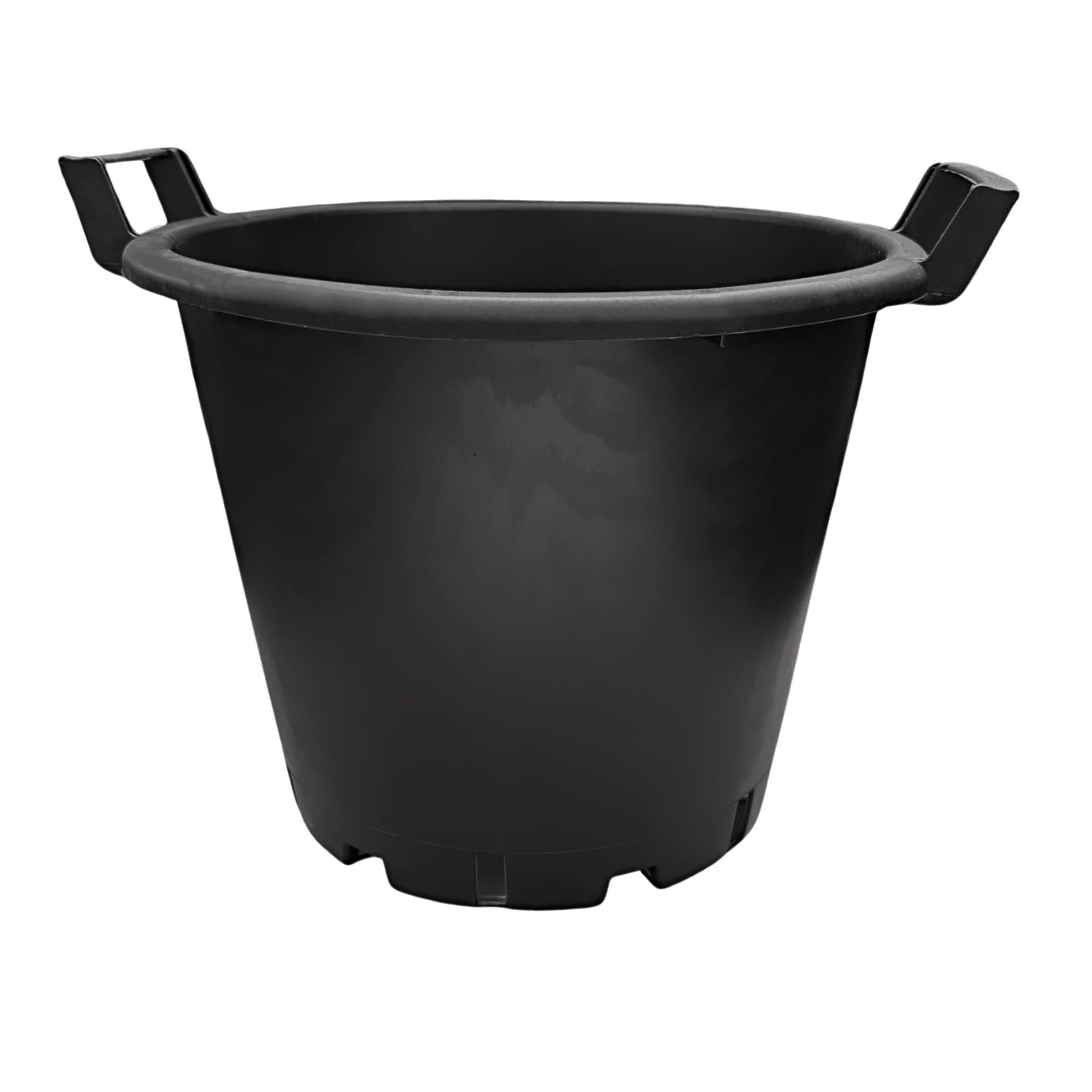 30L heavy-duty round plastic plant pot with strong side handles – ideal for large vegetables, flowers, and trees