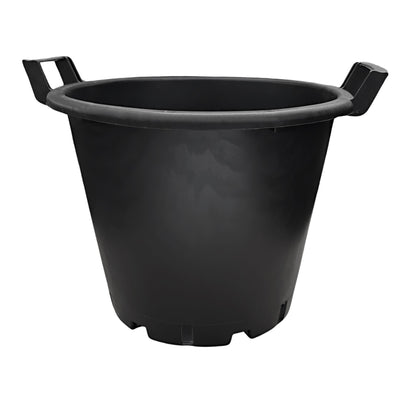 30L heavy-duty round plastic plant pot with strong side handles – ideal for large vegetables, flowers, and trees