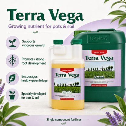 CANNA Terra Vega Growing Nutrient for Pots & Soil