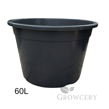 60L plastic plant pot with side handles – premium heavy-duty container for outdoor gardening and greenhouse use