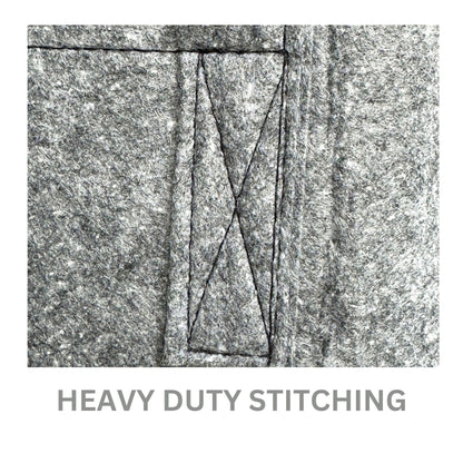 Growcery Grey Fabric Grow Bags – Heavy-Duty Stitching for Durability in Outdoor Gardening