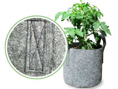 rowcery Fabric Grow Bags – Reinforced Double-Stitched Handle for Heavy-Duty Durability