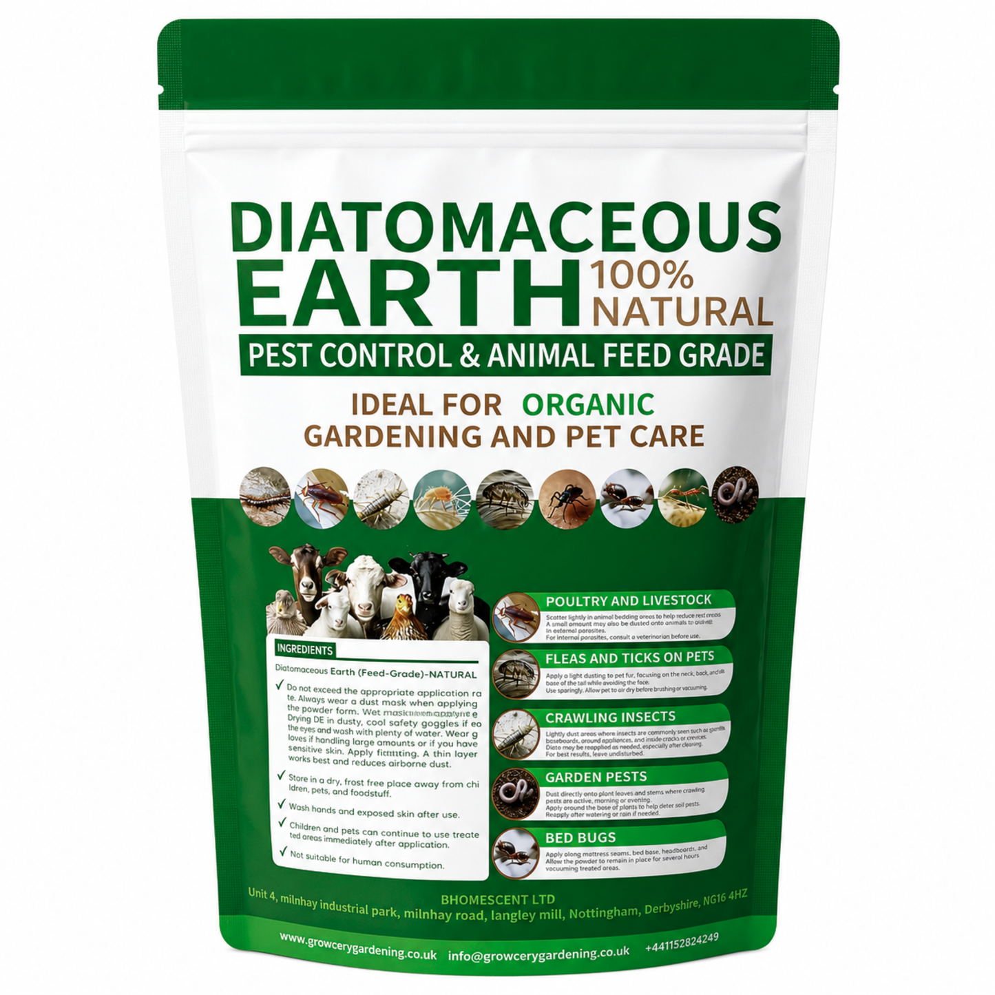 Gnat Plant Topper - Diatomaceous Earth for Indoor Plants