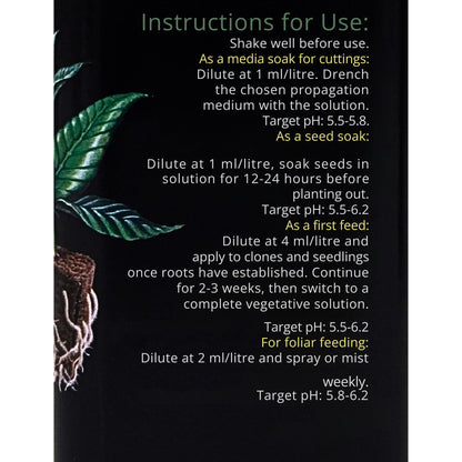 Clonex Pro Start early plant nutrient for seedlings cuttings and young plants