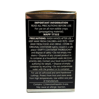 Clonex rooting gel instructions and precautions label for plant propagation hormone