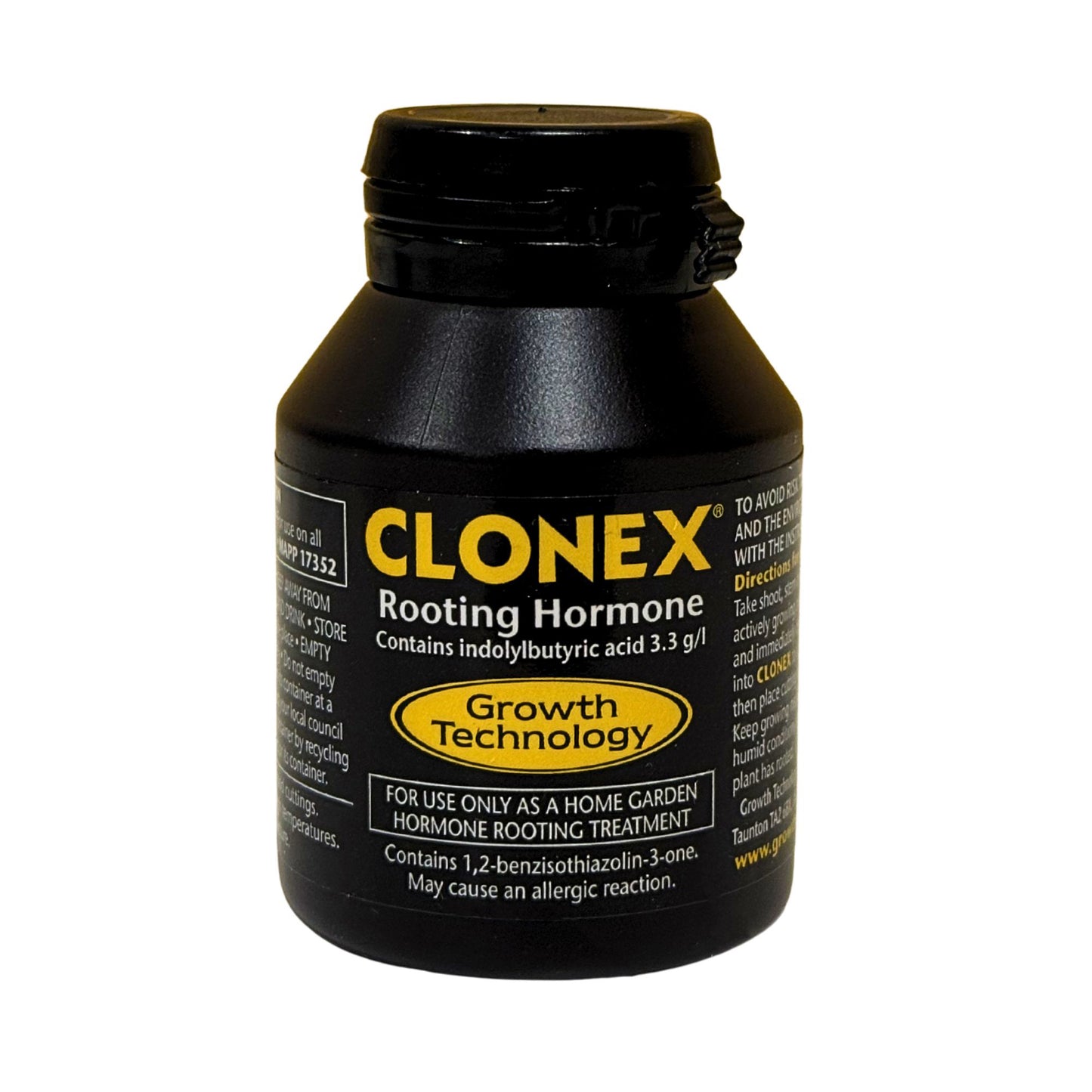 Clonex rooting hormone gel bottle for plant cloning and root development