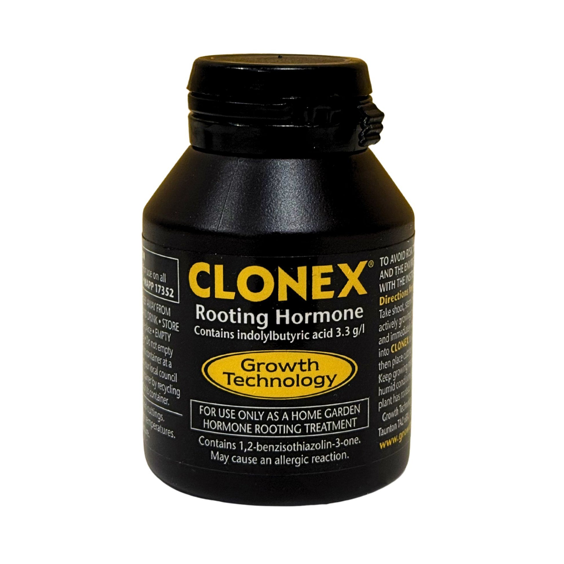 Clonex rooting hormone gel bottle for plant cloning and root development