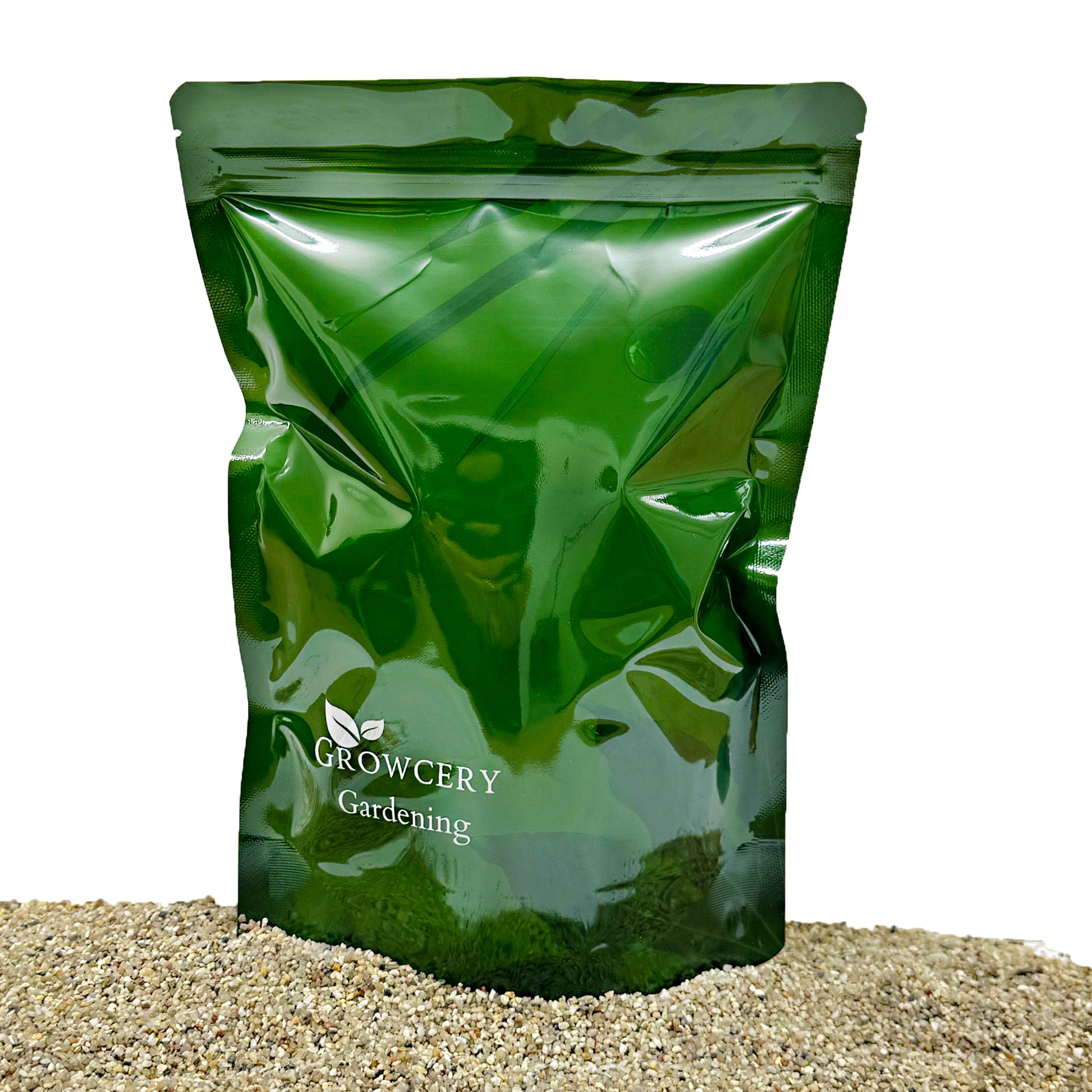 Growcery Gardening natural aquarium sand in resealable pouch for fish tanks and aquatic substrate use