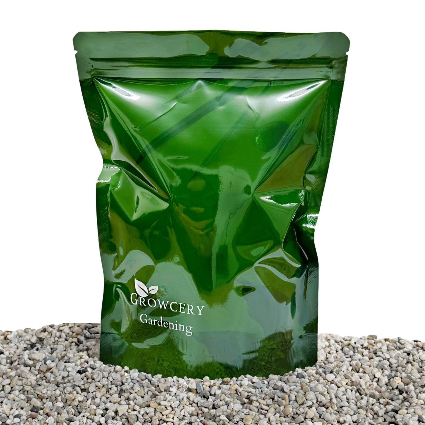 Growcery Gardening natural aquarium gravel packaged product with 3–5mm rounded quartz stones suitable for freshwater fish tanks and aqua scaping.