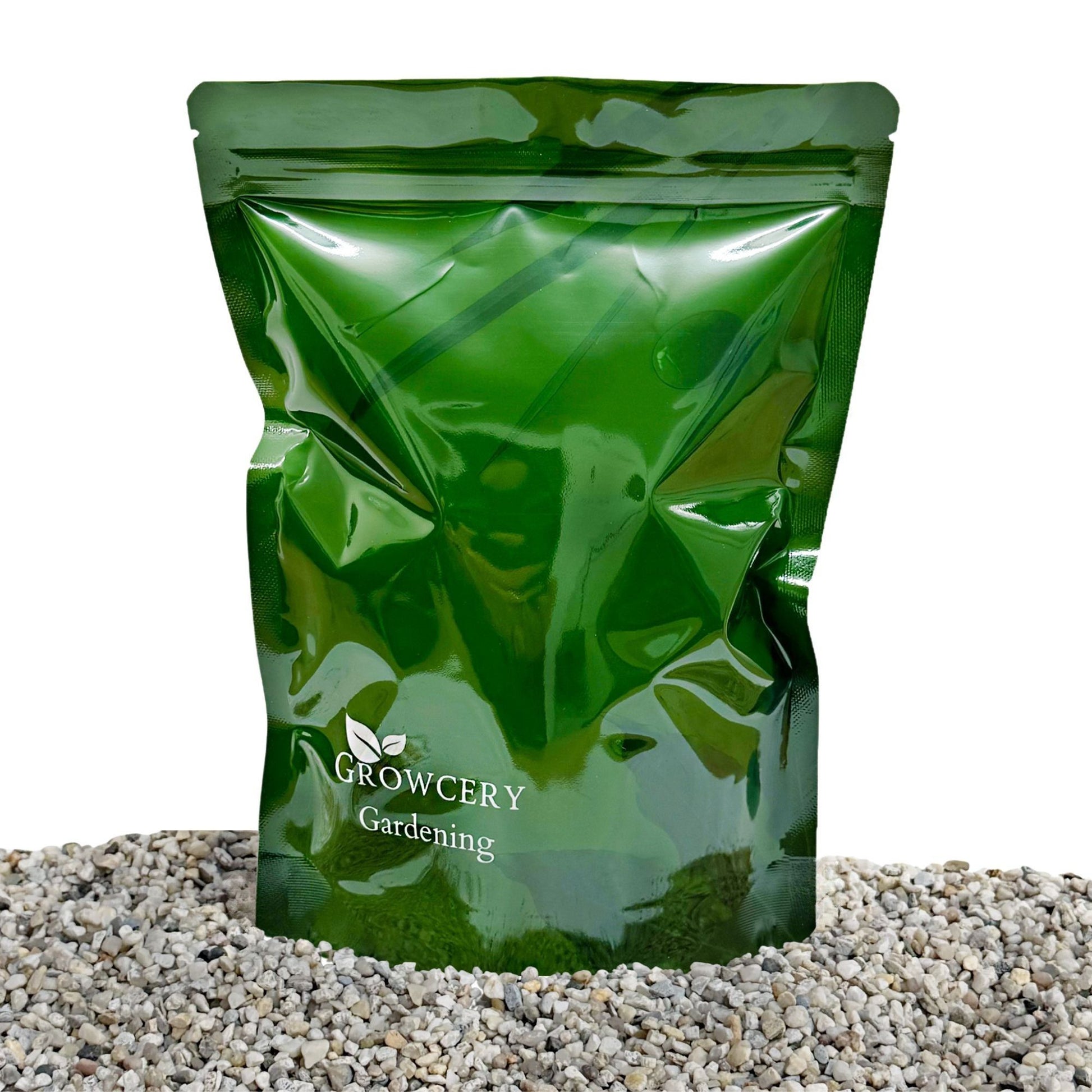 Growcery Gardening natural aquarium gravel packaged product with 3–5mm rounded quartz stones suitable for freshwater fish tanks and aqua scaping.