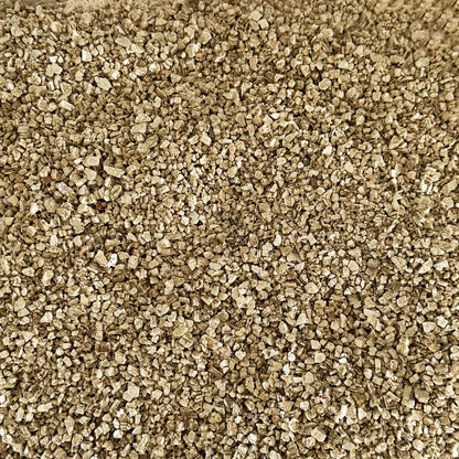 Detailed view of premium vermiculite for plants, showing natural texture and granules for soil conditioning.
